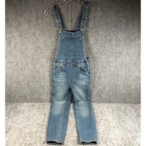 We The Free Women's 24 Blue Mid Rise Straight Leg Denim Overalls